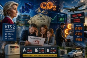 EU ETS2 klimaatbeleid zorgt voor hogere kosten voor benzine, gas en vliegen vanaf 2027 en 2028.